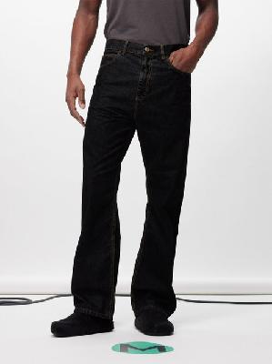 Marni - Straight-leg Garment-dyed Jeans - Mens - Black - 33 UK/US