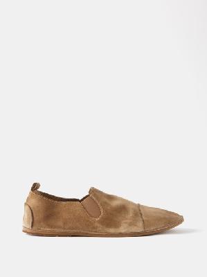 Marsèll - Strasacco Panelled Suede Slippers - Mens - Chestnut - 39 EU