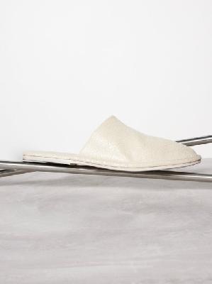 Marsèll - Filo Cracked-leather Slippers - Mens - Beige - 39 EU