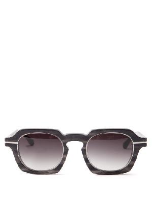 Matsuda - Round Tortoiseshell-acetate Sunglasses - Mens - Black Multi - ONE SIZE