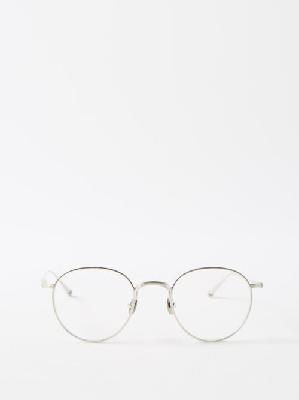 Matsuda - Round Titanium Glasses - Mens - Silver - ONE SIZE