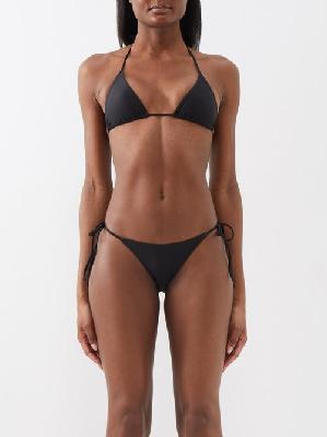 Matteau - The String Recycled-fibre Bikini Top - Womens - Black - 1