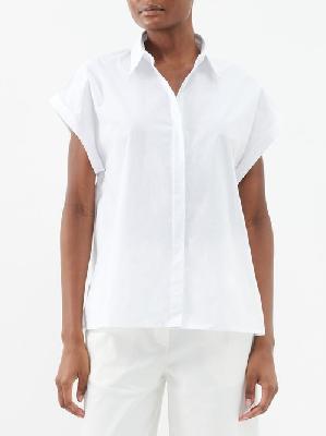 Matteau - Turn Up-cuff Organic-cotton Shirt - Womens - White - 1