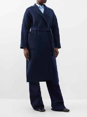 Max Mara - S Max Mara Nina Overcoat - Womens - Blue - 12 UK