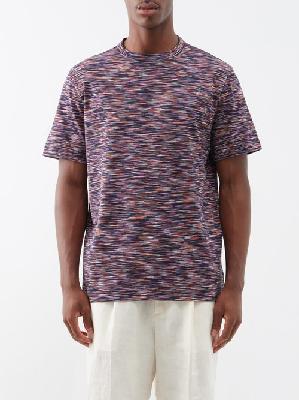 Missoni - Space-dyed Cotton-jersey T-shirt - Mens - Multi - M