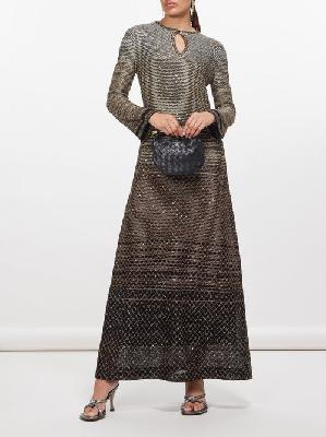 Missoni - Sequinned Knit Maxi Dress - Womens - Black Multi - 36 IT