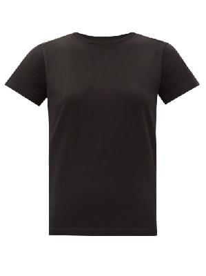 Moncler - Logo-print Cotton-jersey T-shirt - Womens - Black - XS
