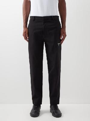 Moncler - Cotton-blend Straight-leg Trousers - Mens - Black - 46 EU/IT