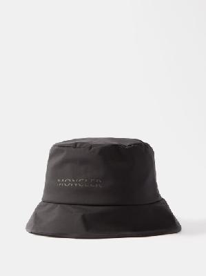Moncler - Logo-print Nylon Bucket Hat - Mens - Black - L