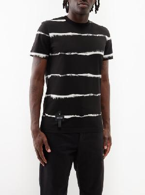 Moncler - Striped Cotton-jersey T-shirt - Mens - Black Stripe - L