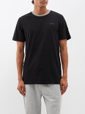 Moncler - Logo-patch Cotton-jersey T-shirt - Mens - Black - S