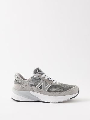 New Balance - Made In Usa 990v6 Suede And Mesh Trainers - Womens - Grey - 3 UK