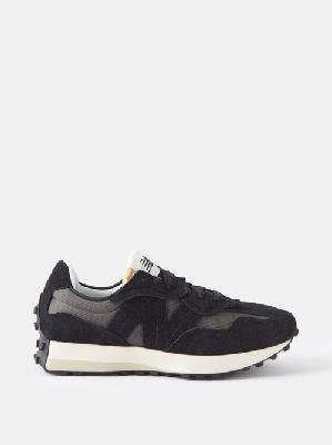 New Balance - 327 Suede And Mesh Trainers - Mens - Black - 10 UK
