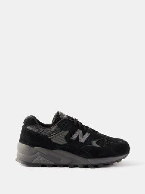 New Balance - 580 Suede And Mesh Trainers - Mens - Black - 10 UK