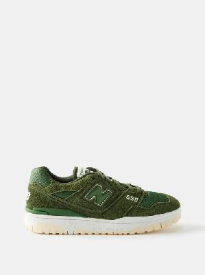 New Balance - Bb550 Suede And Mesh Trainers - Mens - Green - 10.5 UK