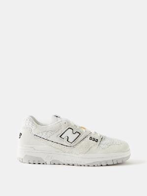 New Balance - Bb550 Suede And Mesh Trainers - Mens - White - 12.5 UK