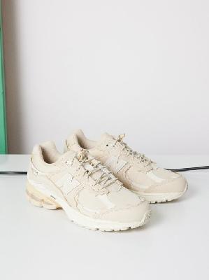 New Balance - 2002rd Leather And Mesh Trainers - Womens - Sand - 5 UK