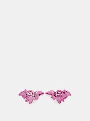 Nina Ricci - Double Dove Earrings - Womens - Pink - ONE SIZE