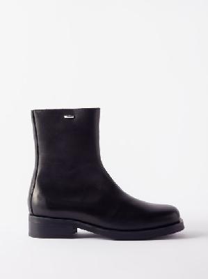 Our Legacy - Camion Square-toe Leather Boots - Womens - Black - 35 EU/IT