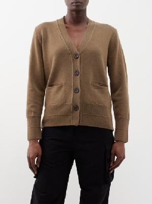 Our Legacy - Compressed V-neck Merino-wool Cardigan - Womens - Light Brown - 32 GER
