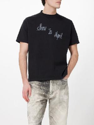 Our Legacy - Ronja-print Cotton-jersey T-shirt - Mens - Black - 44 EU/IT