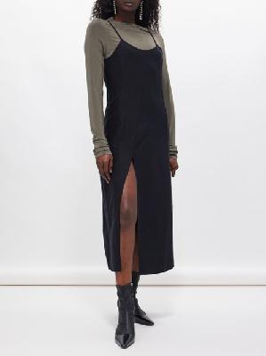 Our Legacy - Worn Silk Slip Dress - Womens - Black - 32 GER