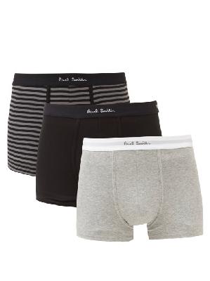 Paul Smith - Pack Of Three Cotton-blend Boxer Briefs - Mens - Multi - S