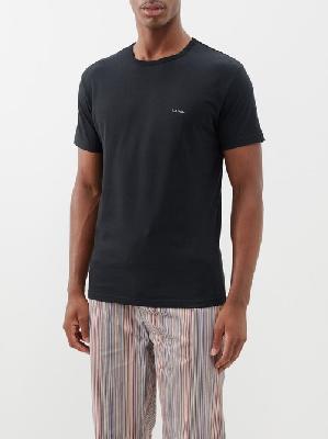 Paul Smith - Pack Of Three Logo-print Organic-cotton T-shirts - Mens - Black - L