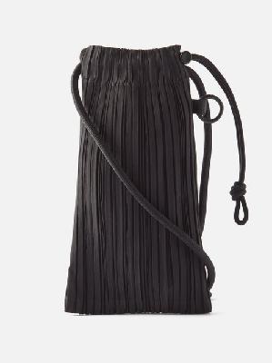 Pleats Please Issey Miyake - Pleats Mini Technical-pleated Cross-body Bag - Womens - Black - ONE SIZE