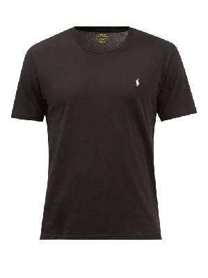 Polo Ralph Lauren - Logo-embroidered Cotton-jersey T-shirt - Mens - Black - L