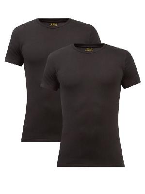 Polo Ralph Lauren - Pack Of Two Cotton-blend T-shirts - Mens - Black - XL