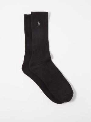 Polo Ralph Lauren - Pack Of Six Logo-embroidered Cotton-blend Socks - Mens - Black - ONE SIZE