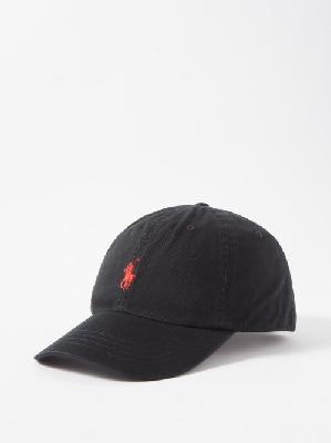 Polo Ralph Lauren - Logo-embroidered Cotton-twill Baseball Cap - Mens - Black - ONE SIZE