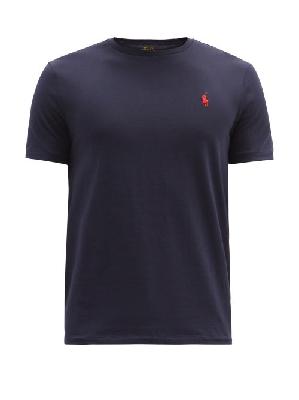 Polo Ralph Lauren - Logo-embroidered Cotton-jersey T-shirt - Mens - Navy - S