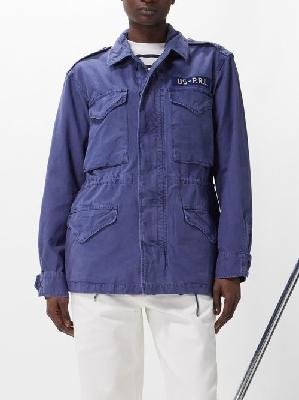 Polo Ralph Lauren - Cotton-canvas Field Jacket - Womens - Dark Blue - XL