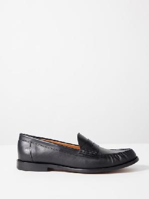 Polo Ralph Lauren - Leather Penny Loafers - Womens - Black - 7 US