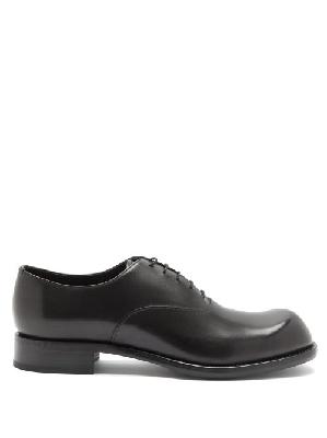 Prada - Cadett Leather Derby Shoes - Mens - Black - 6 UK