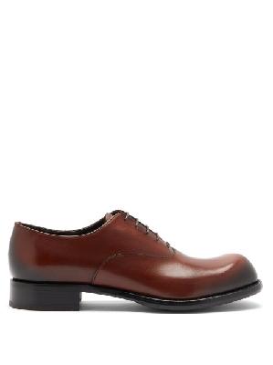 Prada - Cadett Leather Derby Shoes - Mens - Brown - 6 UK
