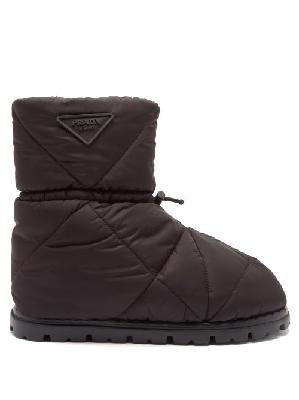 Prada - Padded Nylon Snow Boots - Mens - Black - 6 UK