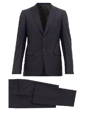 Prada - Single-breasted Wool-blend Crepe Suit - Mens - Blue - 44 EU/IT