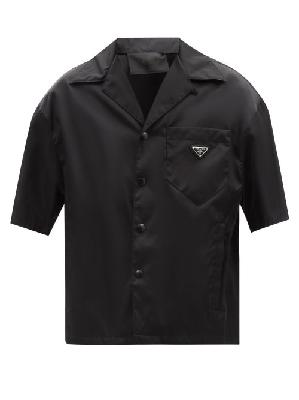 Prada - Triangle Logo-plaque Re-nylon Shirt - Mens - Black - S