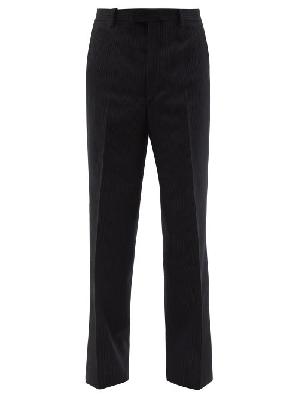 Prada - Pinstripe Wool Wide-leg Trousers - Mens - Black - 50 EU/IT