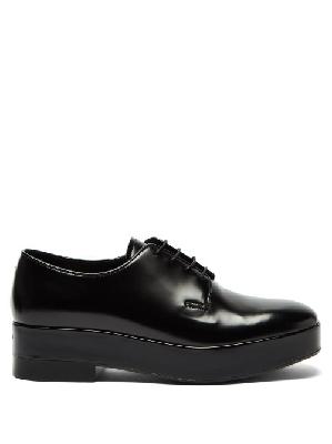 Prada - Chunky-sole Leather Derby Shoes - Mens - Black - 6 UK