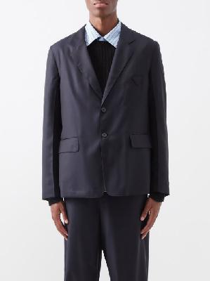 Prada - Batavia Wool Suit Jacket - Mens - Navy Ink - 46 EU/IT