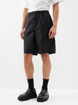 Prada - Jacquard Re-nylon Bermuda Shorts - Mens - Black - L