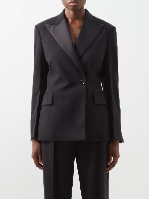 Proenza Schouler - Wool-blend Tuxedo Suit Jacket - Womens - Black