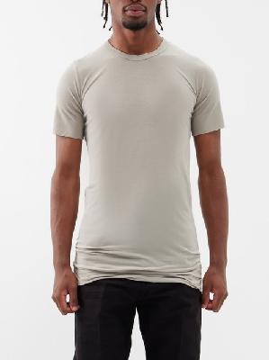 Rick Owens - Longline Jersey T-shirt - Mens - Pearl