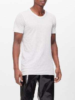 Rick Owens - Basic Cotton-jersey T-shirt - Mens - White - L