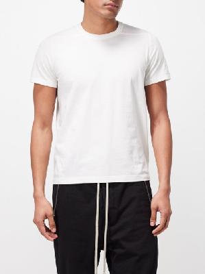 Rick Owens - Short Level T Cotton-jersey T-shirt - Mens - White - M