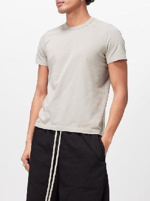 Rick Owens - Short Level T Cotton-jersey T-shirt - Mens - Light Grey - S